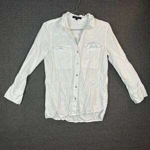Velvet Heart White Button Down Shirt Top Blouse Collared XS